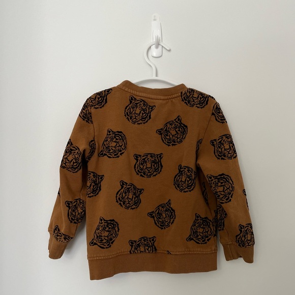 Neutral Tiger Print Sweatshirt - Picture 3 of 6